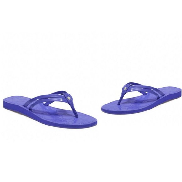 Coach Juney Periwinkle Blue Patent Flip Flop - Size 7M - Picture 7 of 8